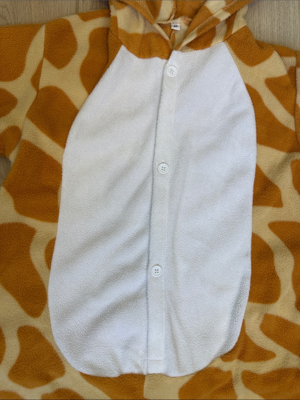 Giraffe Costume Toddler 2/3T Halloween Dress Up Hooded Safari Animal Outfit Sz95 - Picture 6 of 15